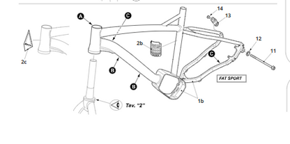 Forcellino reggicambio Fantic XF2 - XF3 e FAT SPORT