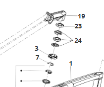 Kit distanziali FSA per attacco manubrio per e-road FMOSER