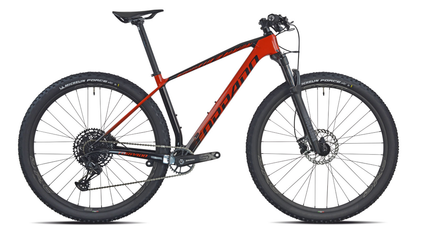 Torpado Ribot N telaio carbonio Shimano DEORE 12V arancione taglia S