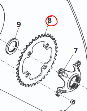 Corona 40 Denti in Acciaio Fantic ISSIMO