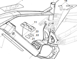 Kit piazzole (4 pezzi) bloccacavi per e-bike Fantic Integra