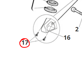 Kit viti (2 pz.) M5x16 TPS UNI5933 inox, Fantic