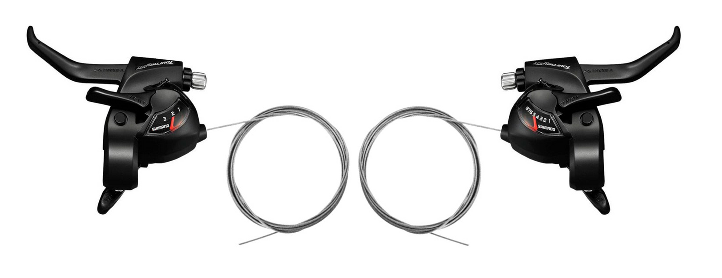 Set leve cambio Shimano ST-TX800L 3x8 velocità nero