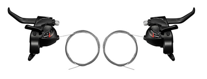 Set leve cambio Shimano ST-TX800L 3x8 velocità nero
