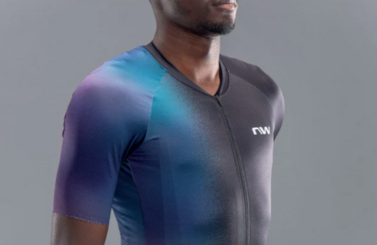Maglia ciclismo uomo manica corta Northwave Blade Jersey black/iridescent
