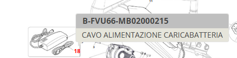 Caricabatterie per e-bike Fantic originale 42V 4A per batteria 630Wh e 720Wh. Originale
