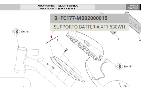 Supporto batteria Fantic XF1630Wh Performance e Casa nero
