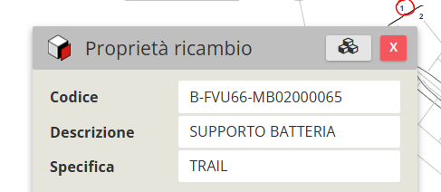 Supporto batteria Fantic XF1 630Wh Trail nero