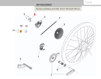 Forcellino - supporto cambio per FMoser road e gravel (Fantic Bikes)