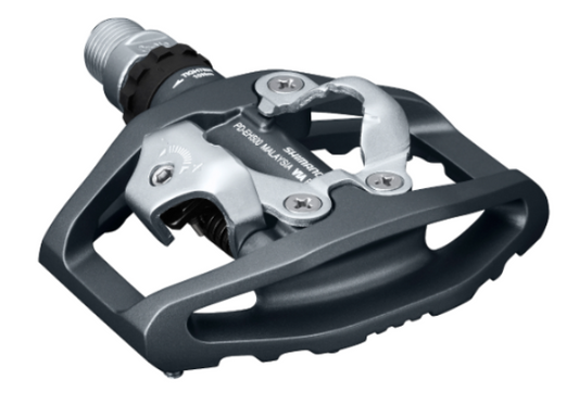 Pedali Shimano PD-EH500 attacco SPD antracite