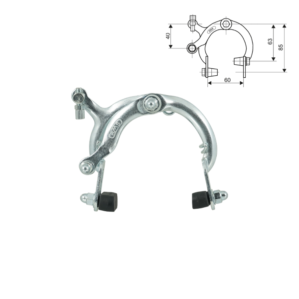 Coppia freni a ganascia senior 63/85 mm WAG