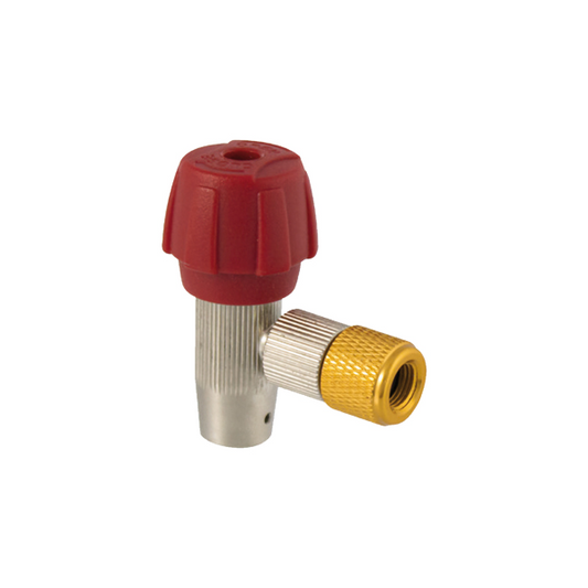 Adattatore/rubinetto per bomboletta/cartucce CO2 da 16g e 25g