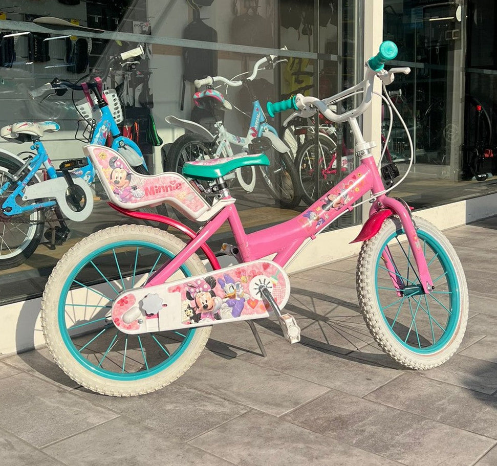Bicicletta bimba Minnie rosa 16" (usato garantito)