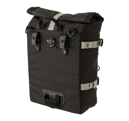 Borsa a bisaccia AGU URBAN 28x35x14cm roll-top nero/reflex