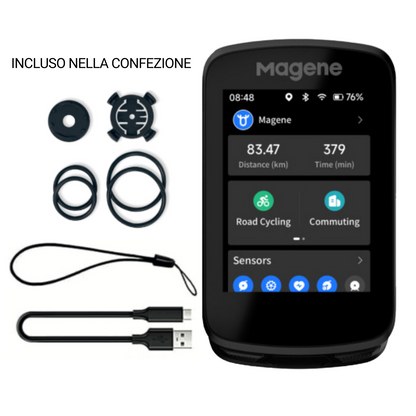 Ciclocomputer GPS Magene C606 smart per bici