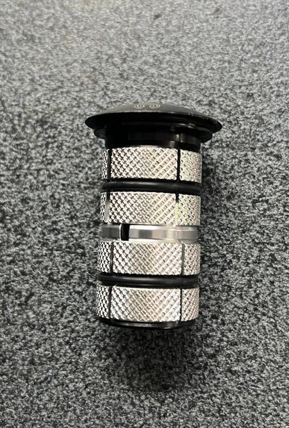 Tappo serie sterzo forcelle carbonio 28,6x23mm alluminio nero