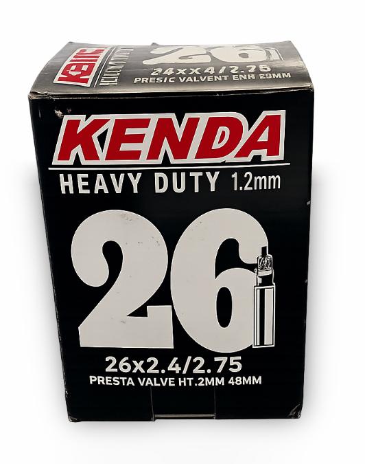 Camera d'aria 26x2.40-2.75 Heavy Duty 1.2mm Kenda valvola Presta 48mm